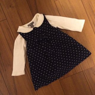 ベビーギャップ(babyGAP)の70コーデュロイ水玉ワンピ(ワンピース)