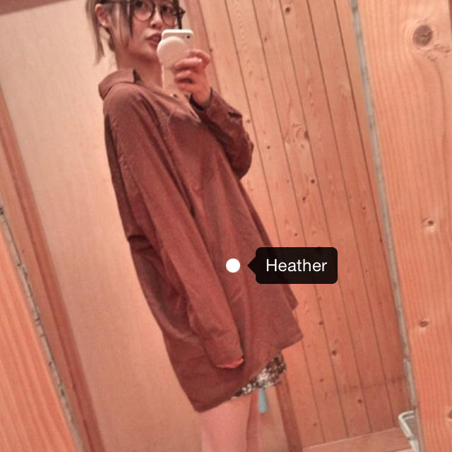 heather(ヘザー)のゆるシャツ レディースのトップス(シャツ/ブラウス(長袖/七分))の商品写真