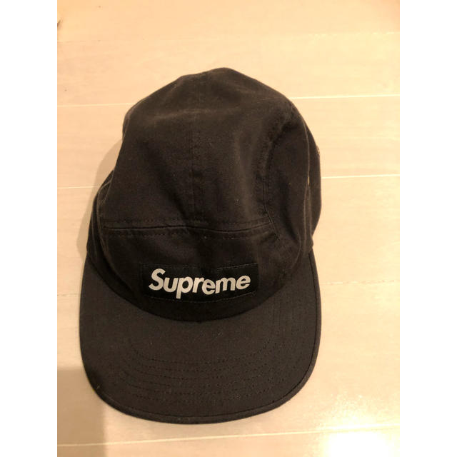 Supreme(シュプリーム)のシュプリームキャップ　ブラック　美品 メンズの帽子(キャップ)の商品写真