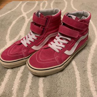 ヴァンズ(VANS)の美品★VANS ハイカット ピンク 24.5cm★converse ARROWS(スニーカー)