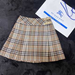 バーバリー(BURBERRY)のバーバリーチェックスカート プリーツスカート　ミニスカート(ミニスカート)