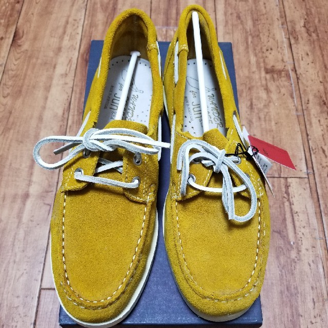 JUNRED(ジュンレッド)のJUNRED　牛革デッキシューズ　size42 メンズの靴/シューズ(デッキシューズ)の商品写真