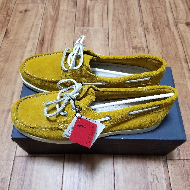 JUNRED(ジュンレッド)のJUNRED　牛革デッキシューズ　size42 メンズの靴/シューズ(デッキシューズ)の商品写真