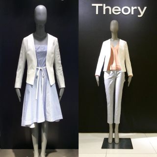 セオリー(theory)の【美品】theory ジャケット(ノーカラージャケット)