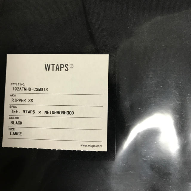 WTAPS×NEIGHBORHOOD コラボTシャツ 黒 L