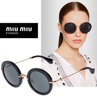 ♡ビヨンセ こじはる愛用　miu miu ラウンドシェイプ サングラスD-18