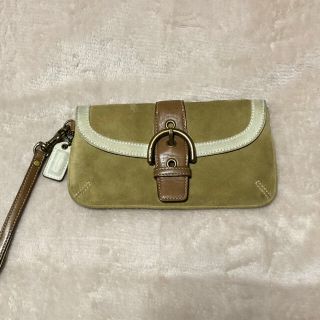 コーチ(COACH)のcoach キャメル色　ポーチ(ポーチ)