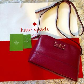 ケイトスペードニューヨーク(kate spade new york)の人気秋冬カラーred Palm ショルダ(ショルダーバッグ)