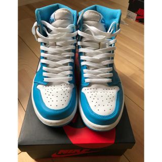 ナイキ(NIKE)のNIKE AIR JORDAN 1 ノースカロライナ エアジョーダン 27.0(スニーカー)