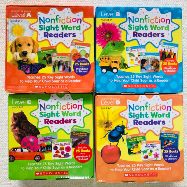 NONFICTION SIGHT WORD READERS LEVEL A～D