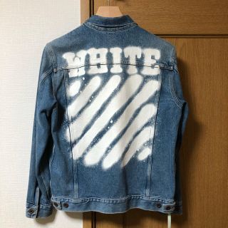 オフホワイト(OFF-WHITE)のoff-white デニムジャケット 専用(Gジャン/デニムジャケット)