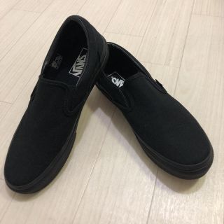 ヴァンズ(VANS)のVANS スリッポン ブラック24.5cm(スリッポン/モカシン)