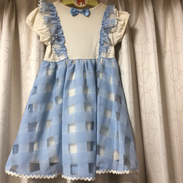 Shirley Temple(シャーリーテンプル)の新品未使用　シャーリーテンプル フリルワンピース キッズ/ベビー/マタニティのキッズ服女の子用(90cm~)(ワンピース)の商品写真