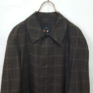 ヴァンヂャケット(VAN Jacket)の★希少 当時物 VAN JAC チェック ステンカラーコート(ステンカラーコート)