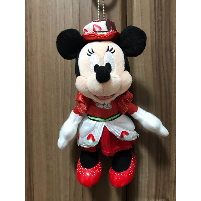 Disney(ディズニー)のディズニー ぬいぐるみバッジ ミニー テーブルイズウェイティング エンタメ/ホビーのおもちゃ/ぬいぐるみ(キャラクターグッズ)の商品写真