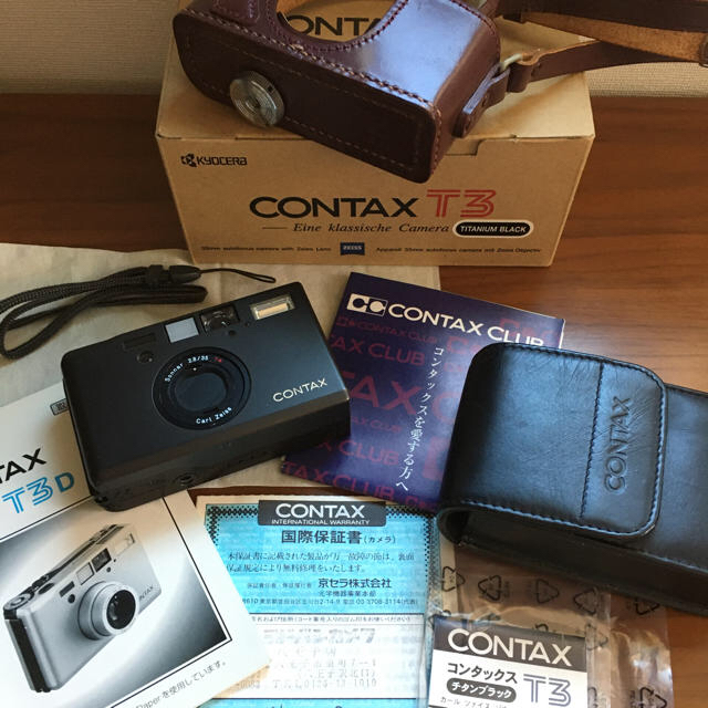 京セラ(キョウセラ)のコンタックス　Contax T3 チタンブラック スマホ/家電/カメラのカメラ(フィルムカメラ)の商品写真