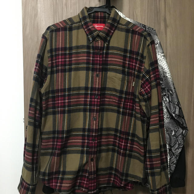 supreme tartan flannel shirt