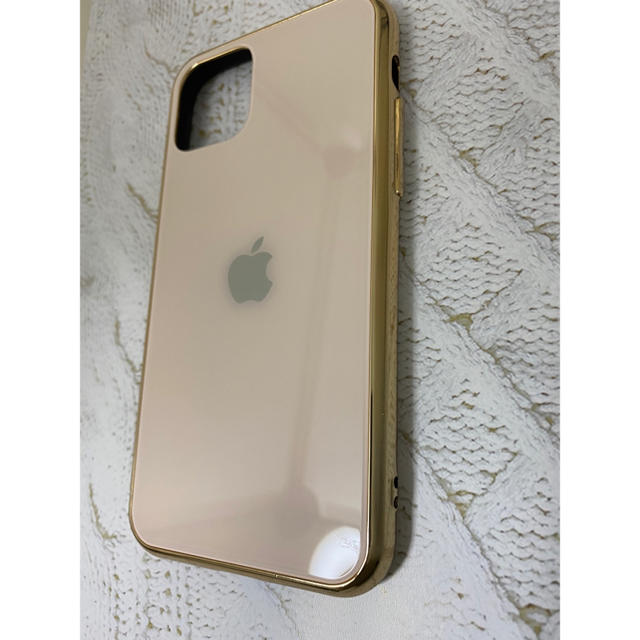 Apple(アップル)のAppleロゴ付き　iPhone11proケース　ピンクベージュ スマホ/家電/カメラのスマホアクセサリー(iPhoneケース)の商品写真