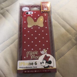 ディズニー(Disney)のiPhone6ケース　ミニーちゃん　赤(iPhoneケース)