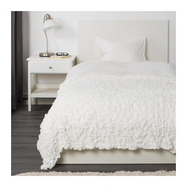 IKEA(イケア)のOFELIA オフェーリア 毛布, ホワイト, 130x170cm インテリア/住まい/日用品の寝具(毛布)の商品写真