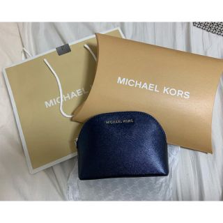 マイケルコース(Michael Kors)のマイケルコース ポーチ ネイビー(ポーチ)