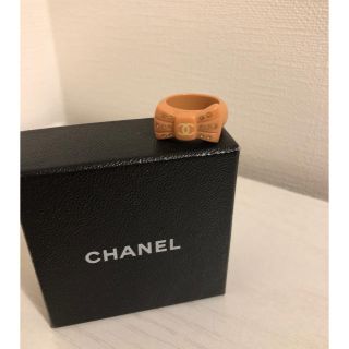 シャネル(CHANEL)のシャネル　リング　リボンデザイン　ピンク　13号(リング(指輪))