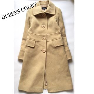 クイーンズコート(QUEENS COURT)の定価5万アンゴラ混クイーンズコート(ロングコート)