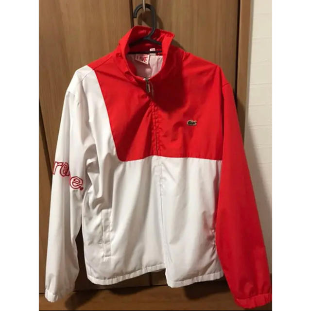 supreme シュプリーム LACOSTE ラコステ コラボパーカー 水色