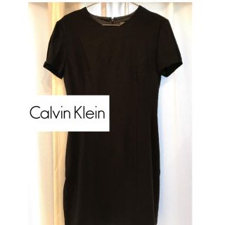 カルバンクライン(Calvin Klein)のカルバンクライン♡黒のシンプルワンピース(ひざ丈ワンピース)