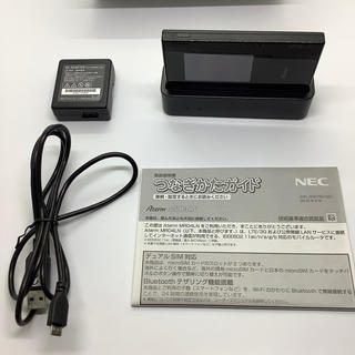 エヌイーシー(NEC)のAterm MR04LN クレドール付き　中古 (PC周辺機器)