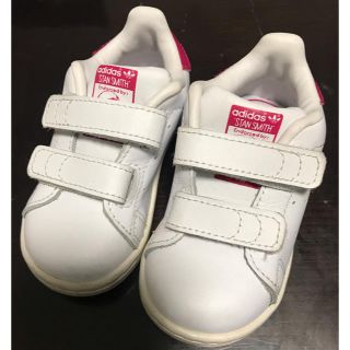 アディダス(adidas)のadidas スタンスミス　12cm  ピンク(スニーカー)