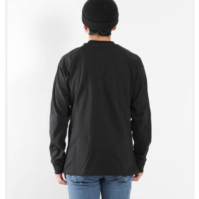 adidas(アディダス)のアディダス 3ストライプ コットン長袖Tシャツ ブラック XL(O)サイズ メンズのトップス(Tシャツ/カットソー(七分/長袖))の商品写真