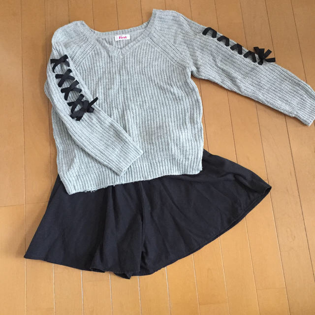 ニット＆キュロット 150cm キッズ/ベビー/マタニティのキッズ服女の子用(90cm~)(その他)の商品写真