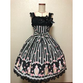 アンジェリックプリティー(Angelic Pretty)のローズトワレ柄JSK 香水瓶柄(ひざ丈ワンピース)