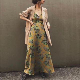 アメリヴィンテージ(Ameri VINTAGE)のAmeri VINTAGE BERRY JACQUARD DRESS(ロングワンピース/マキシワンピース)