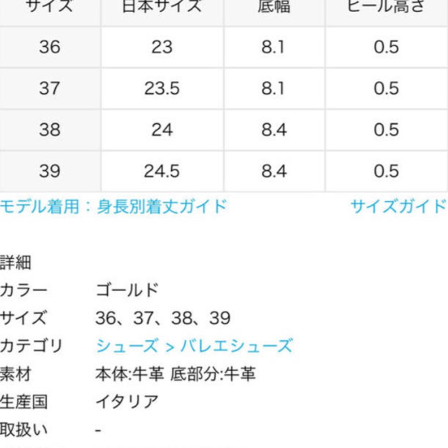 L'Appartement DEUXIEME CLASSE(アパルトモンドゥーズィエムクラス)のL'Appartement ◆ ”PORSELLI” バレエシューズ レディースの靴/シューズ(バレエシューズ)の商品写真