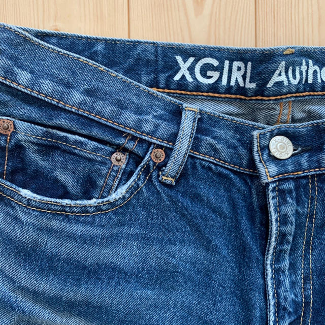 X-girl(エックスガール)のX-girl ジーパン デニム パンツ インディゴ レディースのパンツ(デニム/ジーンズ)の商品写真