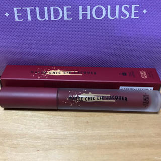 エチュードハウス(ETUDE HOUSE)のマットシックリップラッカーR302(口紅)