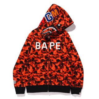 アベイシングエイプ(A BATHING APE)のBAPE XO SHARK コラボシャーク　S(パーカー)