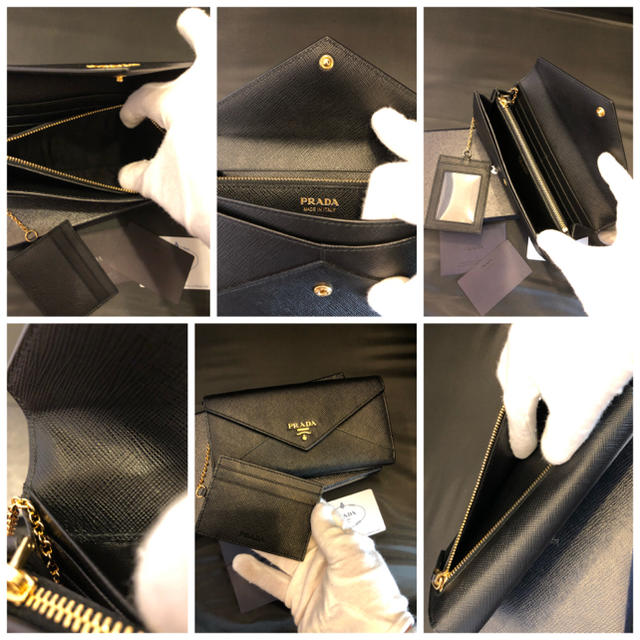 PRADA プラダサフィアーノ長財布・パスケース付 ブラック新品未使用♪ 2