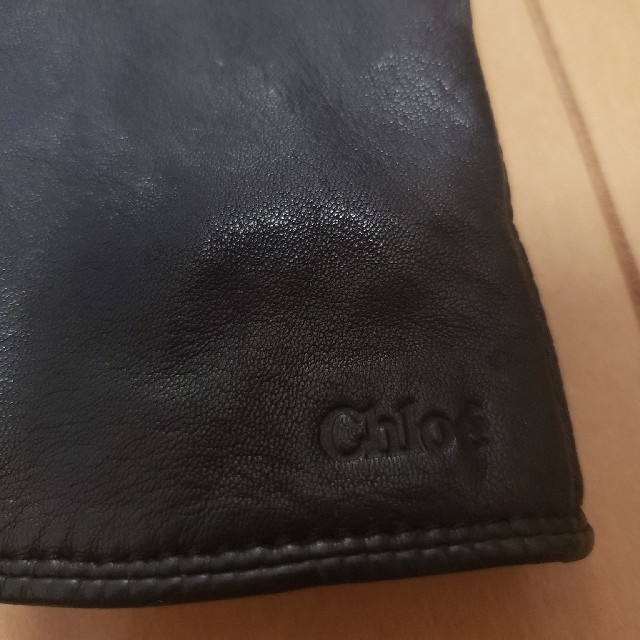 Chloe(クロエ)のChloe 手袋 レザー 本革 黒 19㎝　クロエ レディースのファッション小物(手袋)の商品写真