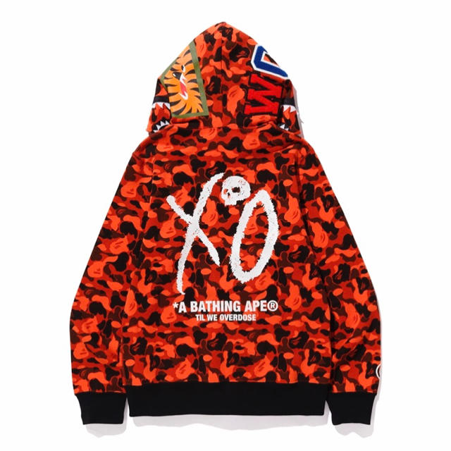 BAPE XO CAMO SHARK FULL ZIP HOODIE エイプ