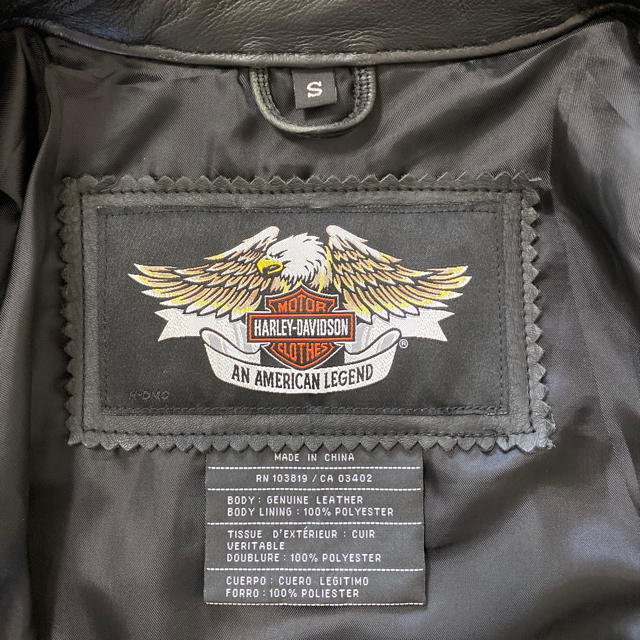 Harley Davidson(ハーレーダビッドソン)のHARLEY-DAVIDSON 本革 ライダースジャケット メンズのジャケット/アウター(ライダースジャケット)の商品写真