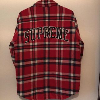 シュプリーム(Supreme)の17aw supreme キルティング中綿シャツ(シャツ)