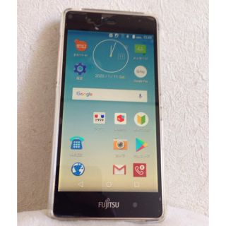 フジツウ(富士通)のfujitsu arrows M03 中古 おサイフケータイ SIMフリー(スマートフォン本体)