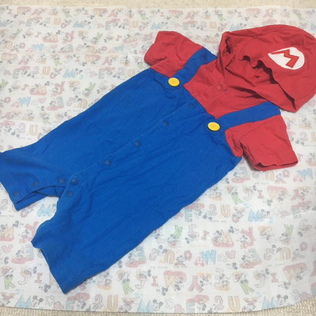 BANDAI(バンダイ)のスーパーマリオ　ロンパース キッズ/ベビー/マタニティのベビー服(~85cm)(ロンパース)の商品写真