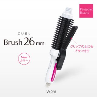 パナソニック(Panasonic)のパナソニック ヘアアイロン コンパクトブラシ アイロン 26mm EH-HT48(ヘアアイロン)