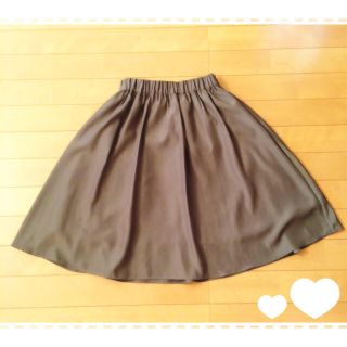 プロポーションボディドレッシング(PROPORTION BODY DRESSING)のカーキ色シンプルスカート♡(ミニスカート)