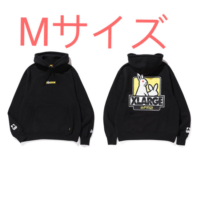 XLARGE FR2 Fxxk Icon Hoodie black Mメンズ