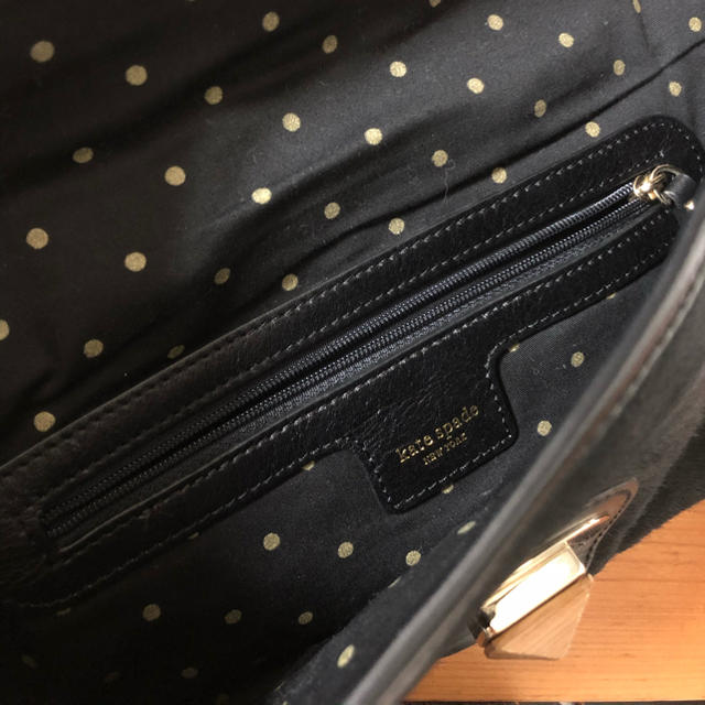 kate spade new york(ケイトスペードニューヨーク)のkate spade ケイトスペードハラコクラッチバッグ　黒 レディースのバッグ(クラッチバッグ)の商品写真